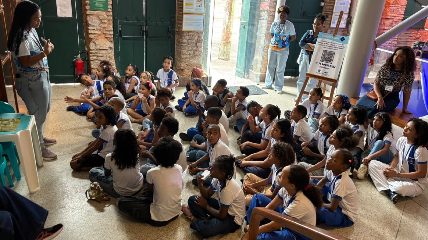 Visita educativa de crianças